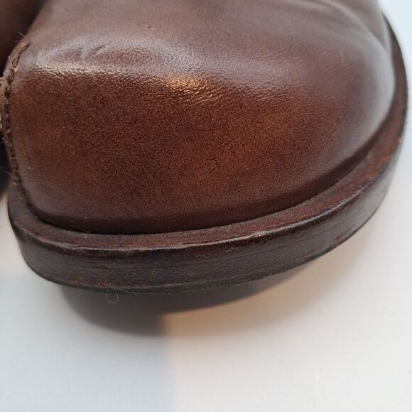 CYDWOQ Hand Made in USA Brown Leather Loafers Slip-Ons Shoes Womens 39 / Sz 8.5 - Picture 5 of 16